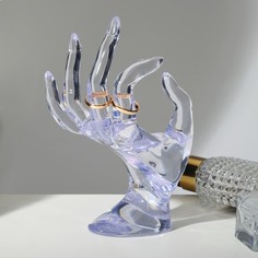 Queen fair Подставка для украшений Рука 10,5 х 8 х 16 см, цвет прозрачный