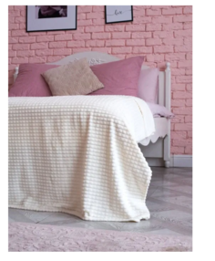 Покрывало, Велсофт с размерами: 200 x 220 см No Brand