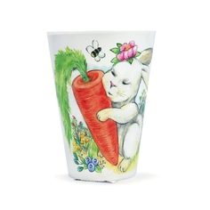 Стакан пластиковый ND Play с декором "Кроль-Вилль". Сладкая морковка, 420мл (белый)