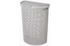 Корзина для белья Eco Style 460х265х610мм (светло серый) Бытпласт