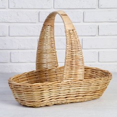 Корзина продуктовая Sima-land 45х23 см, H 10, 35 см, ручное плетение, ива