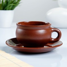 Борисовская керамика Чашка с блюдцем шелк 0,25л