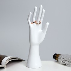 Queen fair Подставка для украшений "Рука" 7,5*6*24, цвет белый
