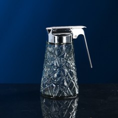 Авторское стекло Сахарница стеклянная с дозатором "Вейрон", цвет белый, 0.4 л, Иран