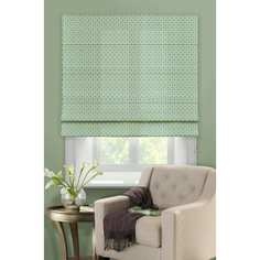 Эскар Римская тканевая штора, Линза, зеленый, 160х160, арт. 1041160