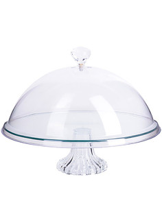 Блюдо с крышкой Loraine стекло d31,5см 28673