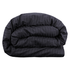 Пододеяльник Monochrom на молнии 1,5 спальный размер 145х220 см сатин хлопок цвет графит Monochrome