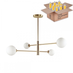 Потолочная люстра с лампочками Lumion Estelle 4418/4C+Lamps G9