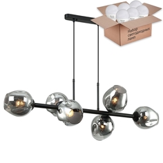 Подвесная люстра с лампочками Favourite Traube 2361-6P+Lamps E27 P45