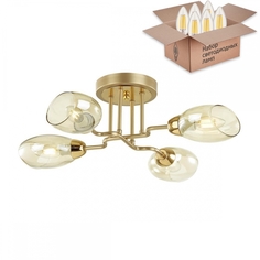 Люстра потолочная Lumion Lacie с лампочками 4536/4C+Lamps E14 Свеча