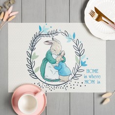 Салфетка на стол Доляна HOME is where MOM is ПВХ 40x29