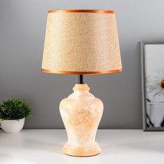 RISALUX Настольная лампа Эльмира Е14 40Вт оранжевый 22.5х22.5х37см