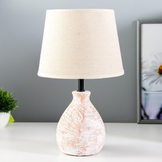 RISALUX Настольная лампа "Магда" Е14 40Вт бежевый 20х20х33см