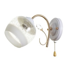 Бра 3905-160/1 40Вт E27 белый-золото Bayer Lux