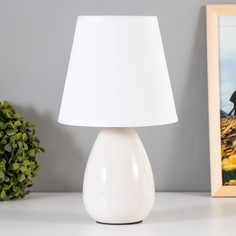 RISALUX Настольная лампа "Джина" E14 40Вт белый 18х18х29 см