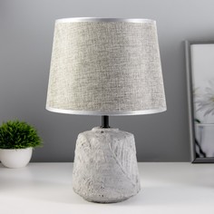 RISALUX Настольная лампа "Вурст" Е14 40Вт серый 30х30х33см