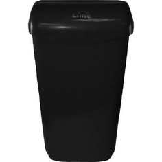 Корзина для мусора LIME 23 л, подвесная, с держателем мешка, черная 974232 No Brand