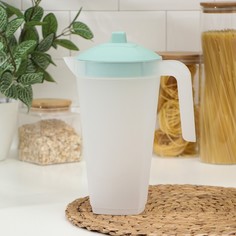 SparkPlast Кувшин с крышкой, 2 л, 20?12?26 см, цвет фисташковый