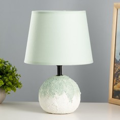 RISALUX Настольная лампа "Ларнака" Е14 40Вт белый голубой 30х30х28см