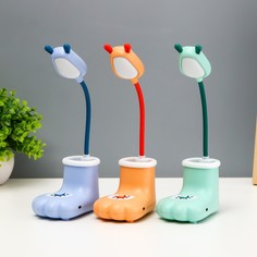 RISALUX Настольная лампа Лапка 14xLED 3Вт USB АКБ МИКС 10.5х6.5х26 см