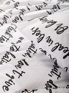 Простыня обычная "Ночь Нежна" бязь Леттеринг инверсия основной, полутораспальная