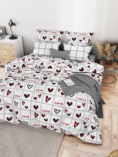 Простыня обычная "Ночь Нежна" бязь Лямур основной, полутораспальная