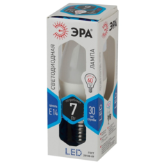 Лампа светодиодная Эра 7W E14 4000k свеча на ветру LED smd BXS-7W-840-E14 ERA