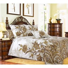 Простыня 90х200 на резинке бязь Музей (борт 20 см) Ивановотекстиль