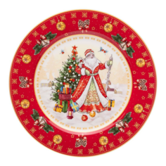Тарелка сервировочная, Дед Мороз, Lefard, 1 шт, 21 см, 85-1708