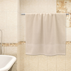 Махровое банное полотенце Bravo Грант 70х130 кремовый, плотность 450 гр/кв.м.