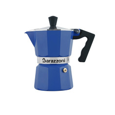 Гейзерная кофеварка Barazzoni Alluminium Blue на 3 чашки, синяя