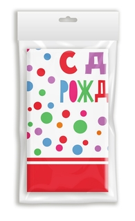 Скатерть ND Play С Днем Рождения 120х180см
