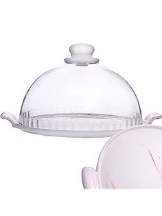 Тортовница с крышкой Loraine фарфоровая 21см 29541