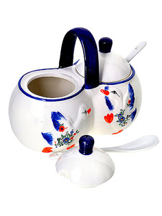 Набор для специй Loraine "Гуси" доломит 450мл 21572