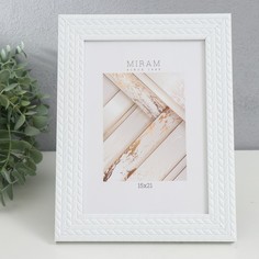 MIRAM Фоторамка пластик "МИРАМ" 15х21 см, 651761-6, (пластиковый экран)