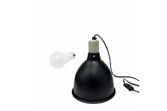 Светильник подвесной VAL-1 с лампочкой в комплекте металлический черный для дома Mobicent
