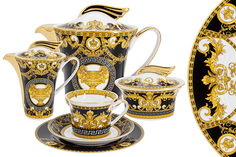 Чайный сервиз на 6 персон 21 предмет Royal Crown Монплезир RC9-21TS-666B_