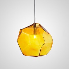 Подвесной Светильник Color Ice Cube Pendant Jevio 1 Янтарный Imperium Loft