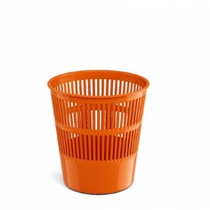 Корзина для бумаг и мусора ErichKrause Neon Solid, 9 литров, пластик, сетчатая, оранжевый No Brand