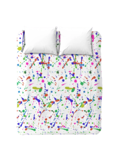 Простыня перкаль 220х150 Crazy Getup Paint white