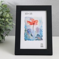 ZEBRA Фоторамка МДФ 10х15 см (100) чёрный Зебра