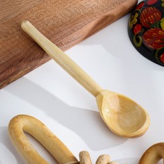 Ложка чайная, покрытая лаком, 14?3,5 см (10 шт) No Brand