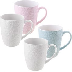 Набор кружек Loraine с рельефом 330 мл.