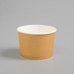Стакан-креманка "Крафт" под мороженое и десерты, 250 мл, верхний диаметр 93 мм (50 шт) No Brand