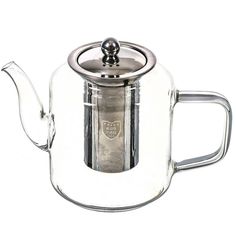 Чайник заварочный стекло 1 л, с ситечком, Y4-3827 No Brand