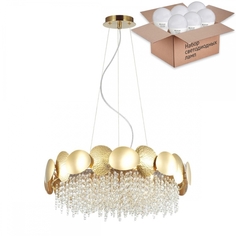 Подвесная люстра Odeon Light Ulla с лампочками 4636/6+Lamps E14 P45