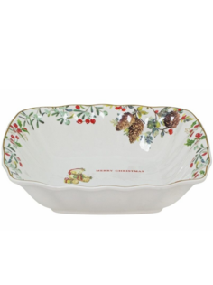 Салатник квадратный Новогодний Lenardi 23x5,5 см 205-349