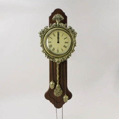 Часы классические настенные с маятником и гирями Букет KSVA-HL-C-2012-A Helios Line