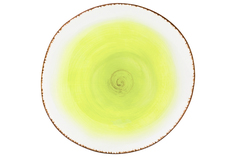Тарелка обеденная 26,5х26,5х2,5 см Elan Gallery Кантри зеленая