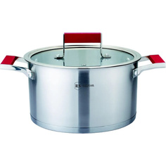 Кастрюля с крышкой нержавеющая сталь Berlinger 4,7л 2912-22RS\CW Red